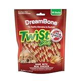 DreamBone Twist Sticks, Made With Real Chicken, Rawhide-Free Chews for Dogs, 50 Count