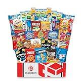 SnackBOX Care Package Variety Pack | Snacks BOX (40 Count) | Christmas Holiday Teachers, Back to School, College, Candy, Treats, Student, Birthday, Chips, Finals, Office, Military, Gift Basket, Gift Ideas