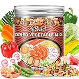 Yimi Dried Seafood Ramen Toppings, Dehydrated Vegetables Soup Mix - Freeze Dried Shrimp | Narutomaki Fish Cake | Imitation Crab, Ramen Bae Toppers, Add Flavor To Instant Noodles, Ideal for Gift