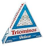 Pressman Tri-Ominos - Deluxe Edition Triangular Tiles with Brass Spinners, 5"