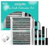 Lash Clusters Kit 320Pcs,DIY Individual Lashes Clusters Kit,Lash Bond And Seal,Lash Remover For Eyelashes Extensions,Lash Applicator Tool For False Eyelash Cluster Kit At Home(3040D,D-Mix9-16mm Kit)