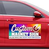 2pc 18x24" Custom Full Color Magnetic Car Signs, Ready in One Day for Business Advertising and Vehicle Promotion, Logo for Your Car Van Truck