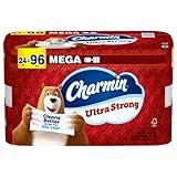 Charmin Ultra Strong Toilet Paper 24 Mega Rolls, 220 Sheets Per Roll