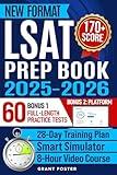 LSAT Prep Book 2025-2026: 60 Full-Length Practice Tests + Training Platform | New Digital Format | Law School Admission Study Plan | Master Logical & Analytical Reasoning for 170+ Score in 28 Days