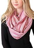 Anika Dali Women's Shimmer Sparkle Infinity Scarf- Festival Boho Bliss Fashion Scarf (Blush Pink)