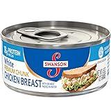 Swanson White Premium Chunk Canned Chicken Breast in Water, Fully Cooked Chicken, 4.5 OZ Can