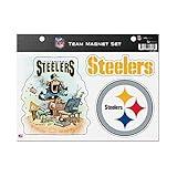 Rico Industries NFL Football Pittsburgh Steelers Gary Patterson The Fan Team Magnet Sheet