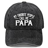 My Favorite People Call Me Papa Hats for Men Trendy Washed Distressed Baseball