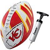 Franklin Sports NFL Kansas City Chiefs Football - Youth Football - Mini 8.5" Rubber Ball - Perfect for Kids - Team Logos and Colors