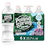 Poland Spring Maine Spring Water Bottles with Sport Flip Cap, 6-Pack - Still Bottled Water with Naturally Occurring Minerals for Taste - 23.7 Fl Oz Bottles