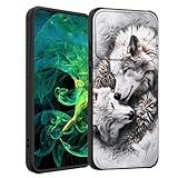 smauncucn for Moto G Power 2025 Case with Slide Camera Cover,Heavy Duty Dual Layer Hybrid Shock Proof Protective Rugged Bumper Case for Motorola Moto G Power 2025 6.8",Wolves Family