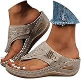 My Amaon Orders Placed Trendy Shoes for Women 2025 Wide Sandals for Womens Dressy Summer Dressy Wedge Sandals for Women Orthopedic Shoes for Sandalias De Mujer De Verano Beige 9