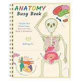 Human Body Anatomy Busy Book for Kids,nteractive Anatomy Binder Sensory Educational Busy Book,Montessori Busy Book Human Body Model Preschool Learning Activities Book for Kids