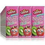 Gefen Strawberry Kiwi Juice Box Drinks with Straw (27 Pack) | No High Fructose Corn Syrup | Travel Friendly | Lunchbox Size | Kosher