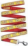 NCAA PET Leash, Large, USC Trojans, Shiny & Colorful Leash for Dogs & Cats Licensed by The NCAA