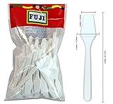 Fuji® Brand Cosmetic Make Up Disposable Plastic 2.5" Spatulas Skin Care Facial Cream Mask Spatula (White Color) (100pcs in a Fuji Brand Package)