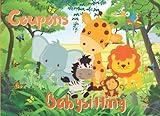 Babysitting Coupons: Jungle Safari Babysitting Coupon Book with Empty Fillable Babysitting Vouchers , for Parents, Wife, Husband , Grandparents ,Full-color interior