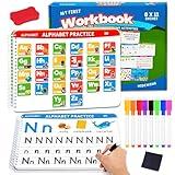 Preschool Learning Activities Educational Workbook: Preschool Handwriting Tracing Books | Autism Learning Materials | Alphabet Learning Toys | Pre k Workbooks | Montessori Busy Book for Kids Ages 3-5