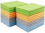 AIDEA Microfiber Cleaning Cloth 24 Pack, 12inx16in Microfiber Towel for Cars, Soft & Absorbent Microfiber Towels, Lint Free Cleaning Cloth, Premium Wash Cloth for House, Kitchen, Car, Shop Towels