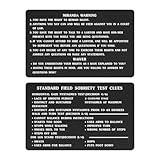 TGCNQ Miranda Warning Card - Miranda Rights Card Metal - Engraved Standard Field Sobriety Test Clues for Law Enforcement Officers
