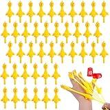 POPLAY 42PCS Flying Chicken Slingshot, Flicking Rubber Chickens Sling Shot Funny Gag Gifts for Kids Adults Birthday Party Favors Christmas Stocking Stuffers Novelty Classroom Exchange Gifts