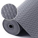 StaHom Shelf Liners for Kitchen Cabinets Refrigerator Liners Waterproof & Oil-Proof Kitchen Cupboard Liner Plastic Drawer Mats EVA Material Non Adhesive Fridge Liner for Shelves Gray 11.8 x 59 Inch