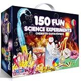 UNGLINGA 150 Experiments Science Kits for Kids Boys Girls, Scientific Toys Gifts Ideas Birthday Christmas, S.T.E.M Project Chemistry Break Geodes, Volcano, Physics Educational Activities