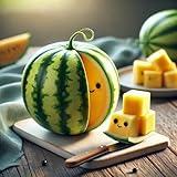 Watermelon Yellow Doll Seeds – Citrullus Lanatus | Extra Sweet & Juicy | Early Maturing Yellow Flesh Variety