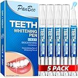 Teeth Whitening Pen 4+1(5 Pack), 70+ Treatments, Use Twice a Day Up to 1-6 Shade Whiter in 1-2 Weeks, 4 Whitening Pens plus 1 Desensitizing Pen, Effective, Painless and Enamel Safe Teeth Whitening Gel