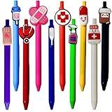 10 PC Nurse Pens | Funny Best Cute Nurses Pen Set Accessories for Work, Nursing Student, Medical Assistant, NICU, ER, ICU; Must haves Gifts, Essentials, Nurses Week Bulk, Appreciation Gift