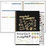 Budget Planner - Monthly Budget Book with Expense Tracker Notebook, Undated Debt Tracker & Bill Tracker Notebook, 5.5" x 8.5", The Perfect Personal Finance Organizer, Black