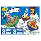 Crayola Colourwhirls (3ct), Spin Art Toy, Spinning Top Toy for Kids, Arts & Crafts Kit, Holiday Gift for Boys & Girls, Ages 6, 7, 8