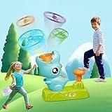 ETPlanet Outdoor Toys for Kids Ages 4-8, Dinosaur Flying Disc Launcher, Summer Outside Yard Activities Toddler Chasing Toy 3 4 5 6 7 Year Old Boys Girl Family Backyard Games Christmas Birthday Gifts