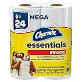 Charmin Essentials Strong Toilet Paper 6 Mega Rolls, 429 sheets per roll