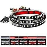 Nilight 48”/49” LED Tailgate Light Strip 90 LED Red/White for Running Light Brake / Turn Signal / Reverse Light，2 Years Warranty