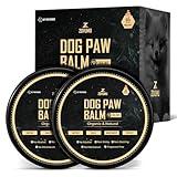 2 Pack Natural Dog Paw Balm 60 G (2.1oz) Dog Boots & Paw Protectors, Moisturizer & Soother for Dry Cracked Paws, Noses & Elbows, All-Natural with Vitamin E and Food-Grade Ingredients