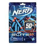 Nerf Elite 2.0 50-Dart Refill Pack, 50 Foam Darts Compatible with All Official Blasters That Use Elite Darts, Kids Stocking Stuffers