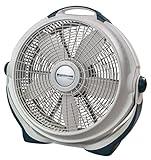 Lasko Wind Machine Fan, Air Circulator Fan with 3 Speeds, 20" Model 3300, Gray