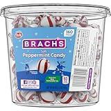 Brach's Bobs Sweet Stripes Soft Peppermint Candy, 160 Individually-Wrapped Pieces, 28 Ounce Jar