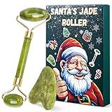 Christmas Stocking Stuffers Gift, Santa's Gua Sha & Jade Roller Facial Tool Set, Suitable for 15''18'' Christmas Stocking, Ideal Skin Care for Women Mom Girls, Reduce Puffiness and Enhance Radiance