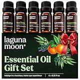 Essential Oils Set - Top 6 Blends for Diffusers, Home Care, Candle Making Scents, Fragrance, Aromatherapy, Humidifiers, Gifts - Peppermint, Tea Tree, Lavender, Eucalyptus, Lemongrass, Orange (10mL)