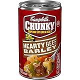Campbell's Chunky Soup, Hearty Beef and Barley Soup, 18.8 Oz Can