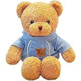 YUKOUQIAN Teddy Bear Stuffed Animal Cute Teddy Bears Plush Toy 11.8 inch for Girls Boys Christmas Valentine's Day (Blue Bear)