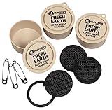 Hunters Specialties Long Lasting Fresh Earth Cover Scent Wafers for Hunting - 9 Wafers Per Pack, 3 Storage Containers Included