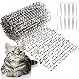 6.5ft Scat Mat for Cats - Cat Scat Mat with 12 Garden Staples. 78 inch x 11 inch PP Plastic Cat Spike Mat is Effective for Cat Repellent Outdoor & Indoor. Pet Deterrent Mat to Keep Cats & Dogs Away