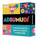 Evermade Adsumudi Math Game - The Monstrously Fun, Smart Game for Kids to Practice Multiplication, Division, Addition and Subtraction - Great for Kids Ages 8-12