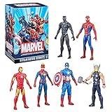 Marvel Titan Hero Series Action Figure Multipack, 6 Action Figures, 12-Inch Toys, Inspired By Marvel Comics, For Kids Ages 4 And Up (Amazon Exclusive)