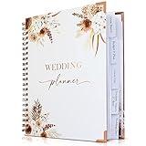 Beautiful Boho Wedding Planner Book and Organizer - Enhance Excitement and Makes Your Countdown Planning Easy - Unique Engagement Gift for Newly Engaged Couples, Future Brides and Grooms,9 X 11 inches