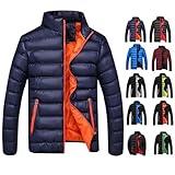 Men Winter Jackets Warm Down Jacket Full Zip Puffer Jacket Quilted Insulated Jacket Warm Puffy Jackets