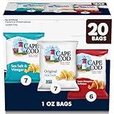 Cape Cod Potato Chips Variety Pack, 1 Oz, (Pack of 20)